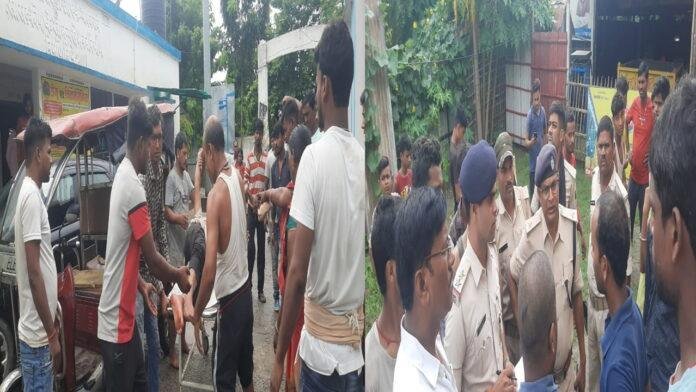 बाइक सवार अज्ञात अपराधियों ने व्यापारी को मारी गोली, हालत गंभीर