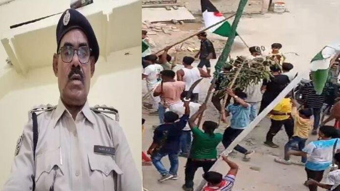 मुहर्रम में जुलूस के दौरान लहराया गया फिलिस्तीन का झंडा