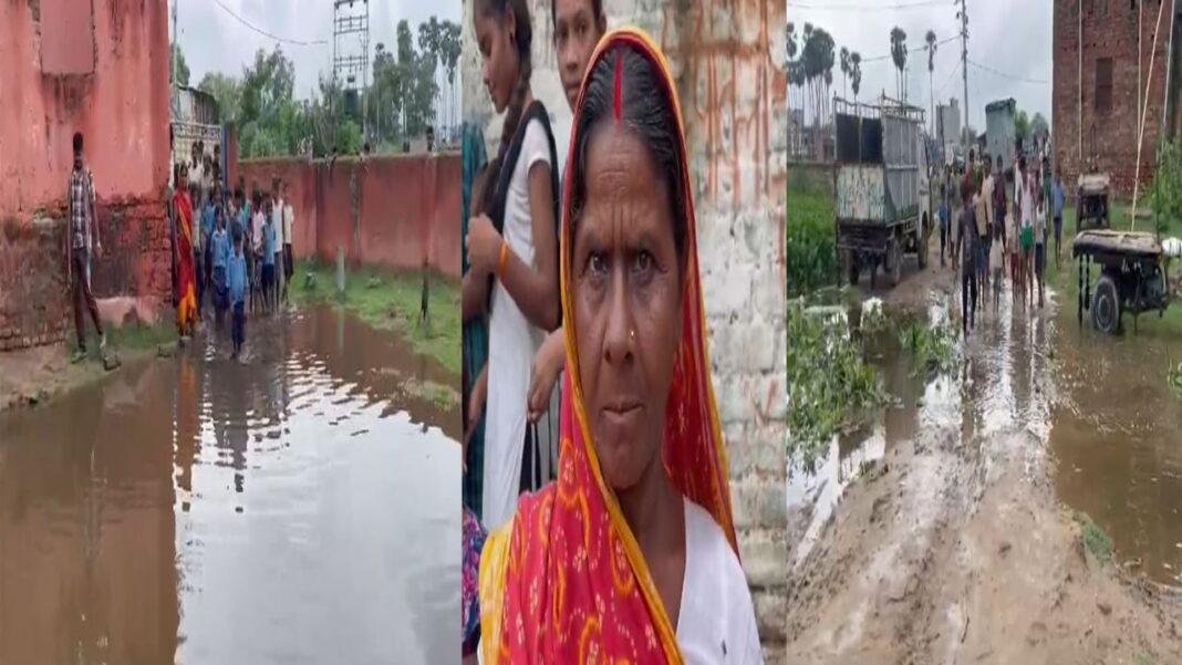 बुनियादी सुविधाओं से वंचित बाजितपुर गांव, बरसात में बन जाता है टापू
