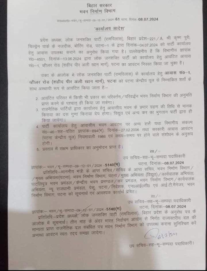 छिन गया चाचा का बंगला और दफ्तर, भतीजा को हुआ अलॉट