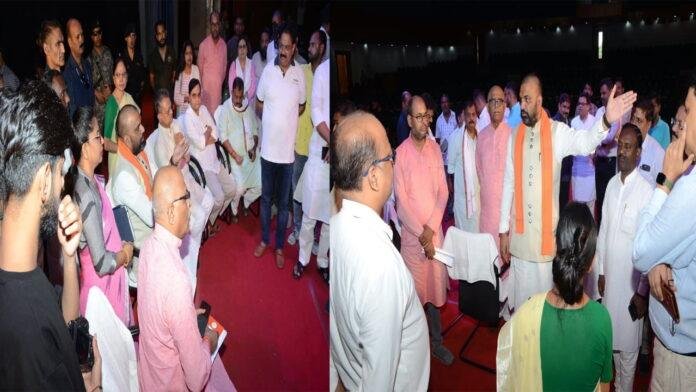 भाजपा प्रदेश कार्यसमिति की होने वाली बैठक को लेकर सम्राट ने कार्यक्रम स्थल का किया निरीक्षण