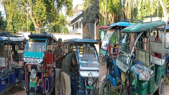 परिवहन विभाग ने चलाया वाहन चेकिंग अभियान, वसूला जुर्माना, कइयों का कटा चलान