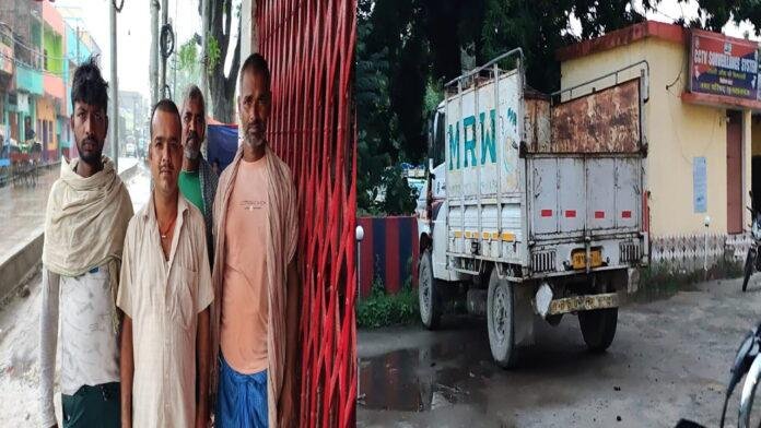 Sultanganj Chori अनाज लदी पिकअप वैन की हुई थी चोरी, पुलिस ने की बरामद