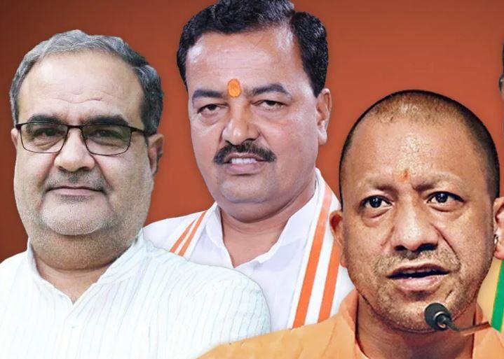 यूपी में भाजपा संगठन और सरकार में जारी खींचतान के बीच चर्चा केंद्र में तीन प्रमुख चेहरे।