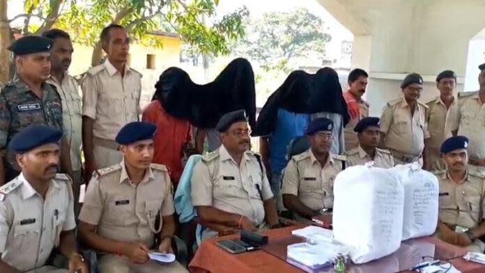 2 साइबर अपराधी के साथ-साथ 2 गांजा तस्कर गिरफ्तार