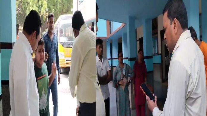 दारोगा की पत्नी की दबंगई, छात्र की लात व घुसों से की पिटाई