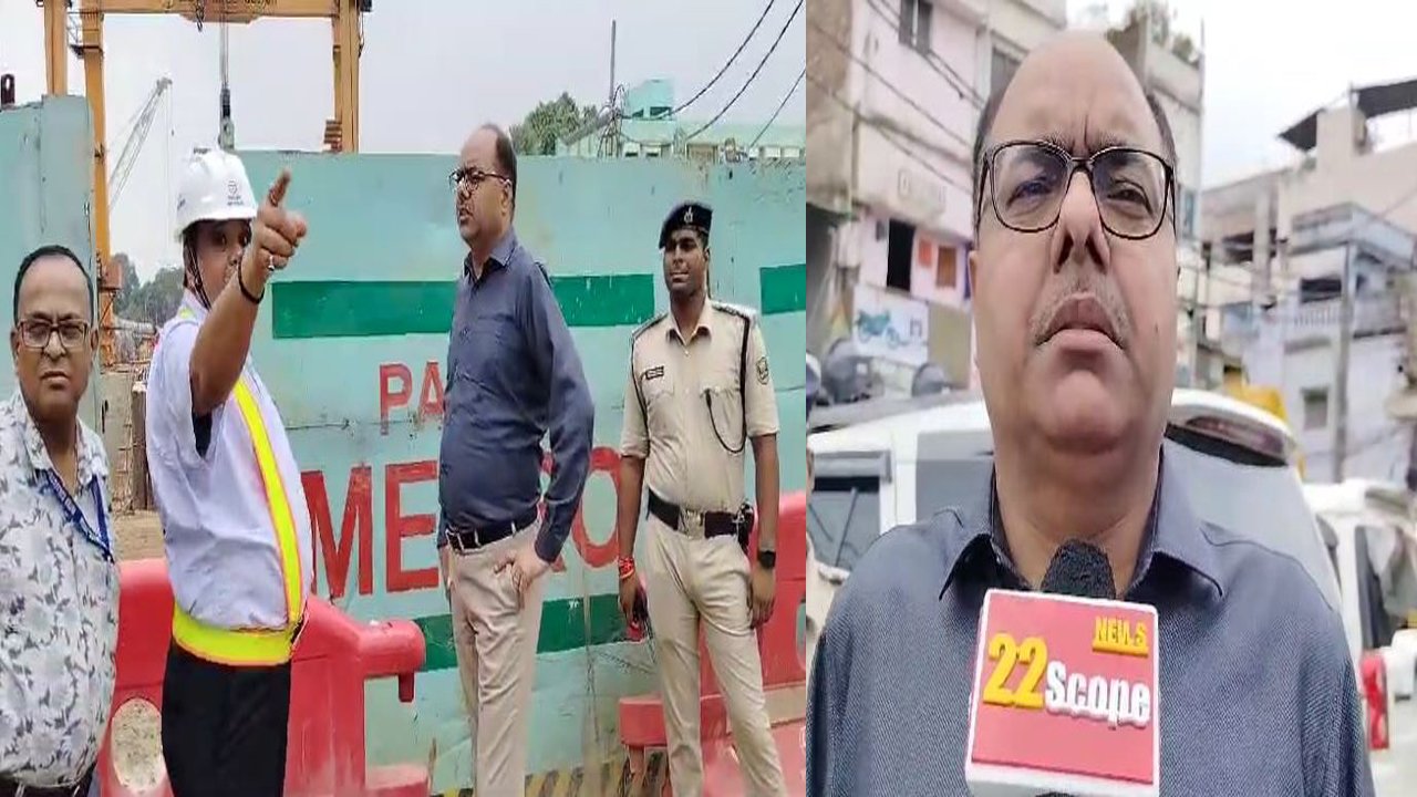 पटना DM ने डबल डेकर पुल और मेट्रो कार्य का किया निरीक्षण