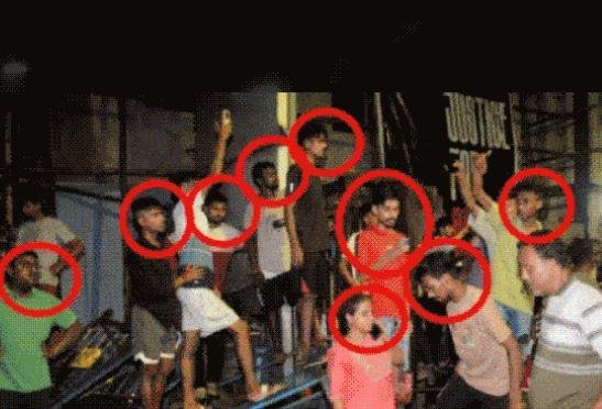 कोलकाता के आरजी कर अस्पताल में बीते आधी रात को तांडव मचाने वाले 50 लोगों का फोटो जारी।