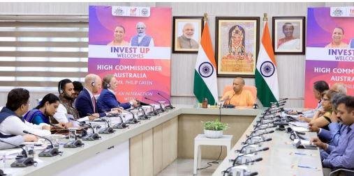 लखनऊ में सीएम योगी से मिला आस्ट्रेलियाई प्रतिनिधिमंडल