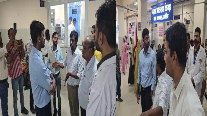 योगदान के साथ ही तेवर में दिखे DM, सदर अस्पताल का किया औचक निरीक्षण