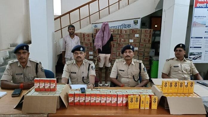 पुलिस ने गुप्त सूचना के आधार पर भारी मात्रा में शराब की जब्त