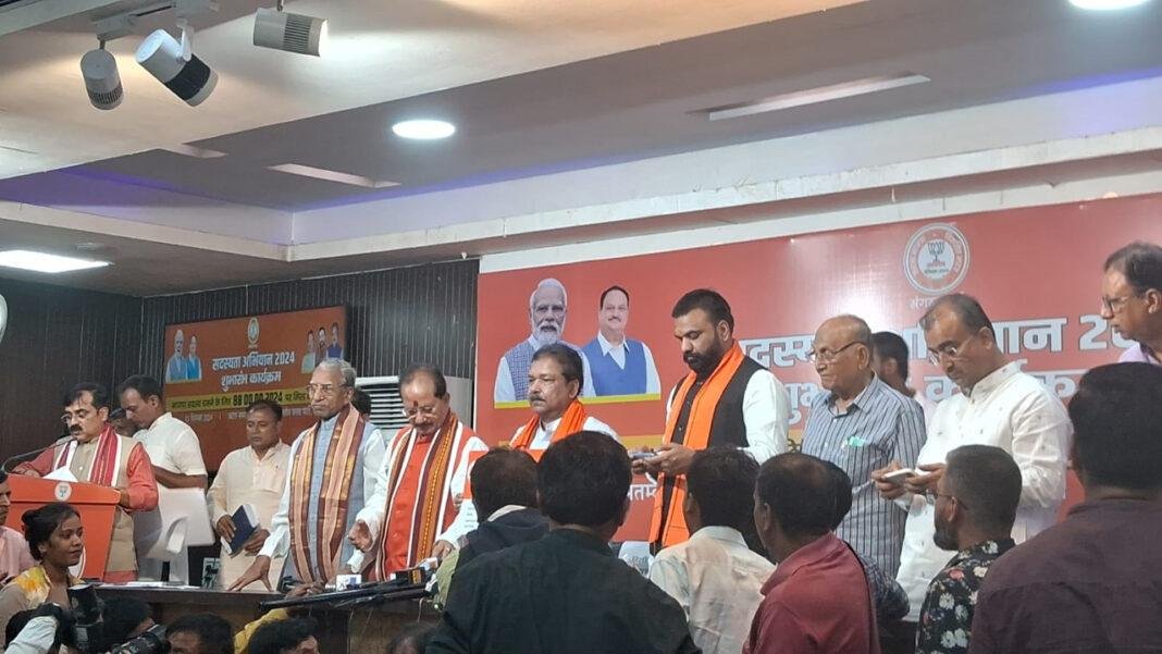 बिहार BJP ने की अपने प्रदेश कार्यालय से सदस्यता अभियान की शुरुआत
