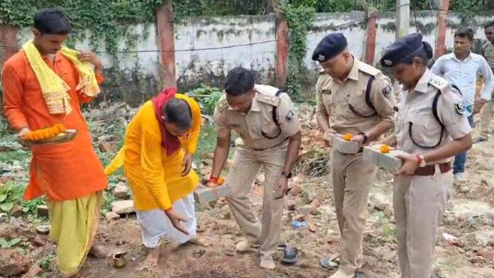 बरसों का इंतजार हुआ खत्म, करोड़ों के लागत से बन रहा है ट्रैफिक थाना, हुआ भूमि पूजन