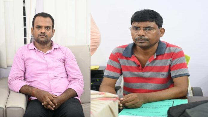 SVU की टीम ने घूस लेते DSLR व लिपिक को किया गिरफ्तार