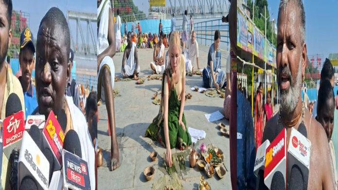 Gaya Pinddaan सात समुंदर पार करके विदेशियों का जत्था पहुंचा गया, पूर्वजों की मोक्ष की कामना के लिए किया पिंडदान