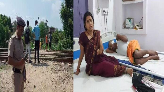 Jehanabad Acc पटना-गया रेलखंड पर मेमू सवारी गाड़ी व कार में हुई टक्कर, 4 लोग घायल