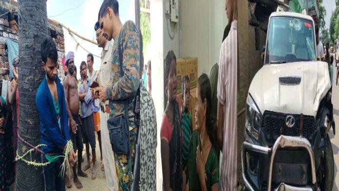 Jehanabad Acc श्रम संसाधन विभाग की गाड़ी ने 3 लोगों को रौंदा, गुस्साए लोगों ने ड्राइवर को बनाया बंधक