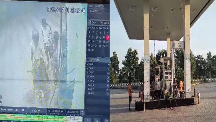 बेखौफ बदमाशों ने बंदूक की नोक पर BJP नेता के पेट्रोल पंप से की लूटपाट