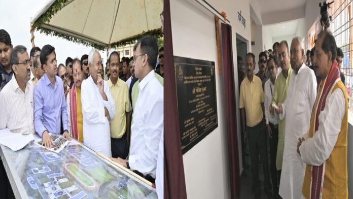 Nitish-Ara मुख्यमंत्री ने भोजपुर जिला में कई विकासात्मक योजनाओं का किया उद्घाटन