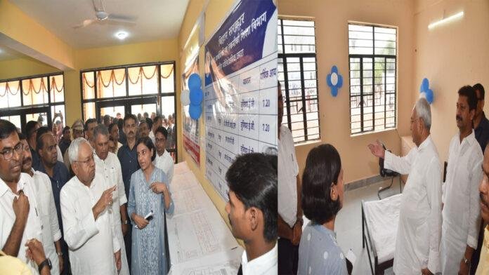 CM नीतीश ने छपरा के मढ़ौरा में नव निर्मित 2 छात्रावासों को किया उद्घाटन