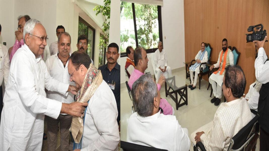 CM नीतीश से मिले जेपी नड्डा