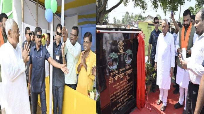 मुख्यमंत्री ने सहरसा में विभिन्न योजनाओं का किया उद्घाटन व शिलान्यास, भगवती मंदिर का किया लोकार्पण