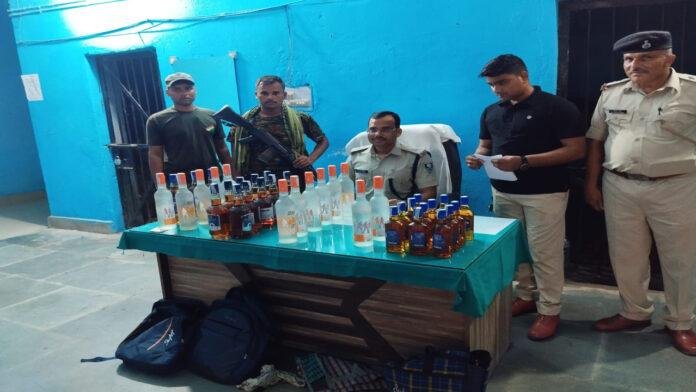 रजौली पुलिस ने विदेशी शराब के साथ 3 तस्कर को किया गिरफ्तार