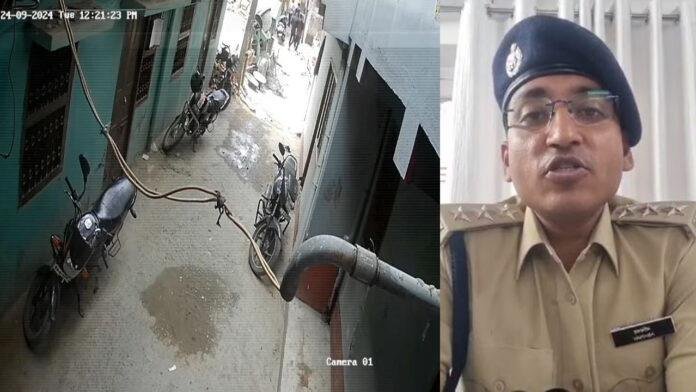 बाइक सवार अपराधियों ने एक निर्माणधीन मकान के पास की फायरिंग