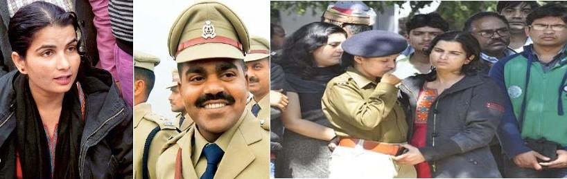 दिवंगत सीओ और उनकी पत्नी की फाइल फोटो 
