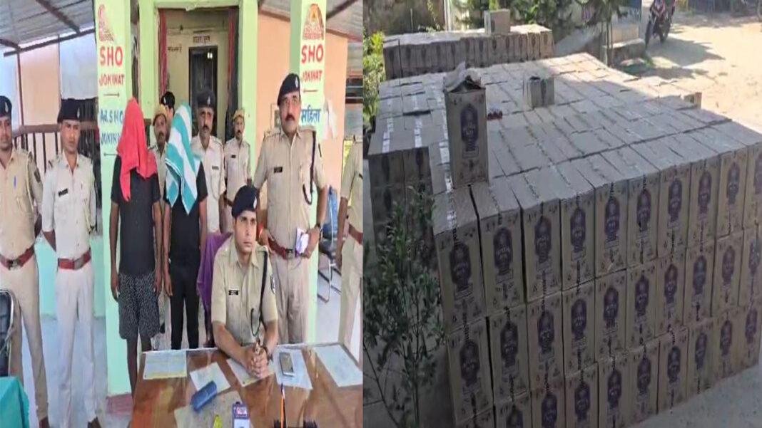 विदेशी शराब के साथ राजस्थान के 2 तस्कर गिरफ्तार