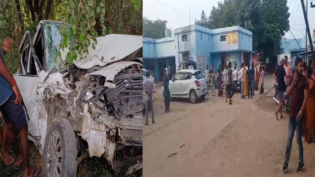 स्कार्पियो व कार की टक्कर में पति-पत्नी की मौत, 3 घायल