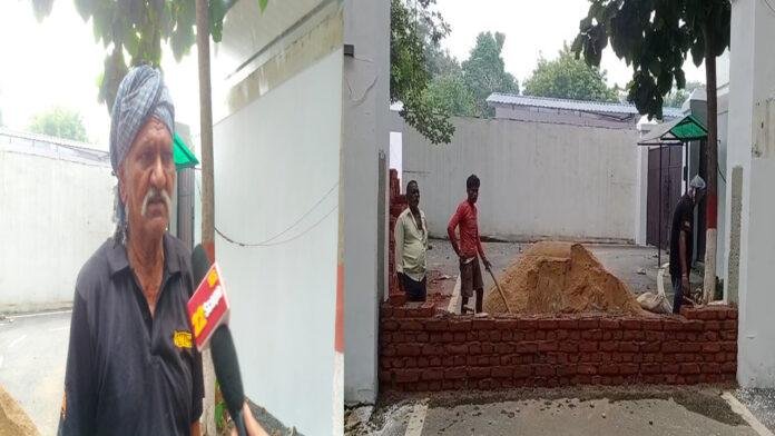 सम्राट के सरकारी आवास 5 देशरत्न मार्ग के पिछले दरवाजे को किया जा रहा है बंद