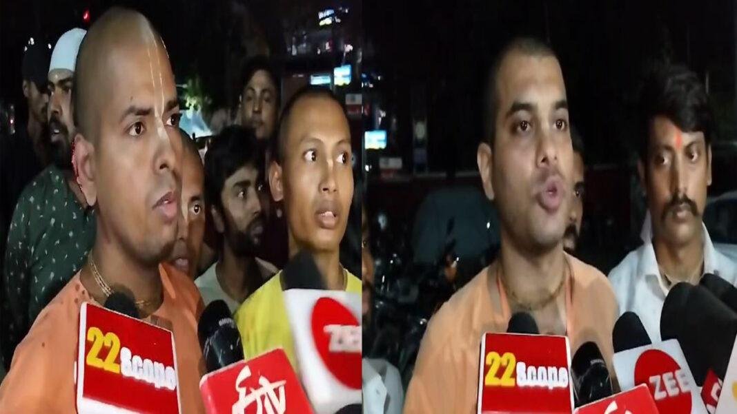 प्रसिद्ध इस्कॉन मंदिर में 2 गुटों के बीच जमकर झड़प और मारपीट