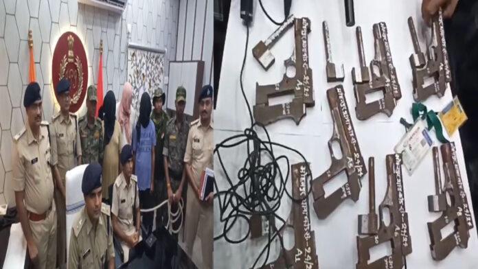 अर्धनिर्मित हथियार के साथ 3 तस्कर गिरफ्तार