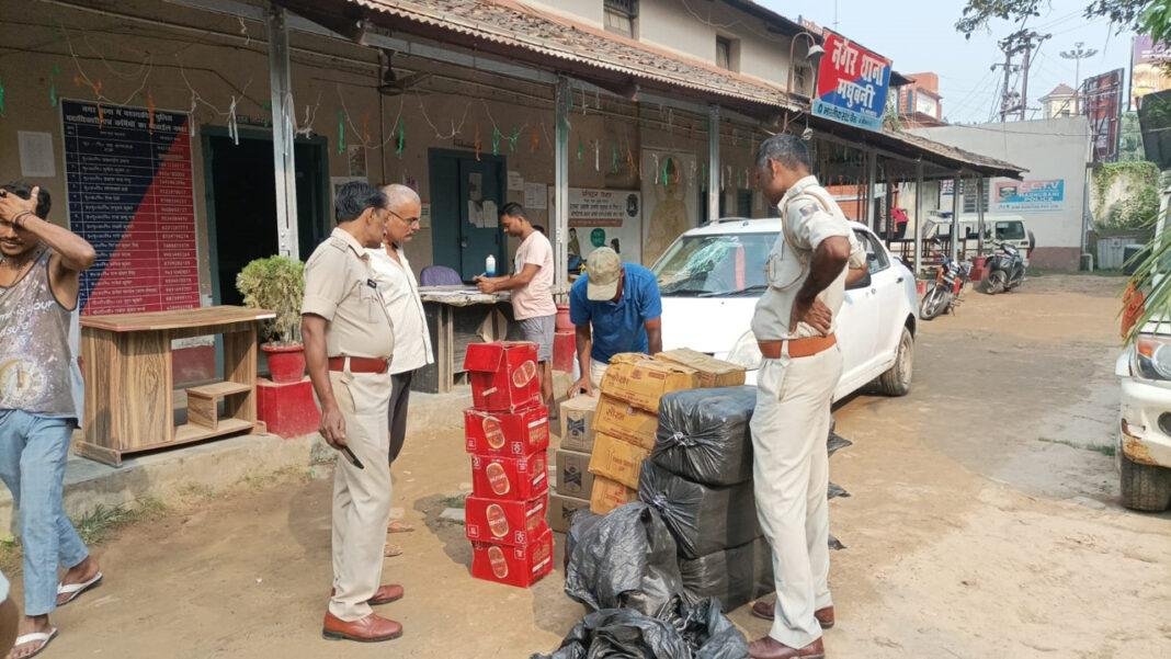 भारी मात्रा में शराब के साथ एक तस्कर गिरफ्तार