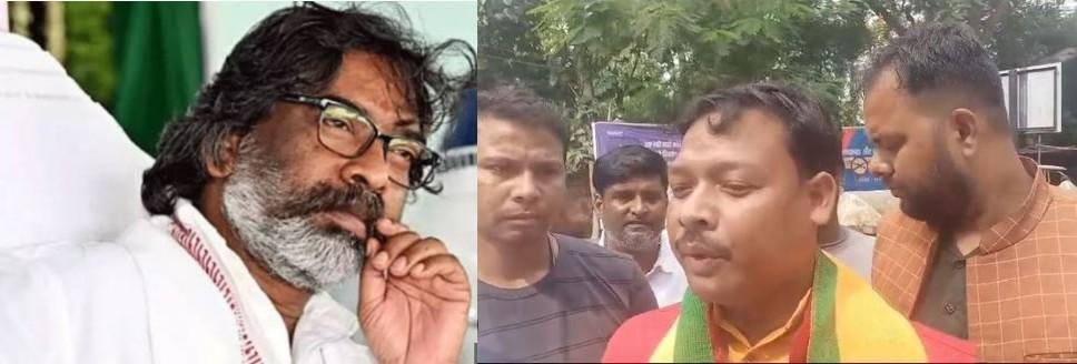 सीएम हेमंत सोरन और भाजपा प्रत्याशी गमालियल हेंब्रम की फाइल फोटो