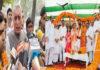 JDU प्रत्याशी अभिषेक झा ने किया नामांकन, NDA का शक्ति प्रदर्शन