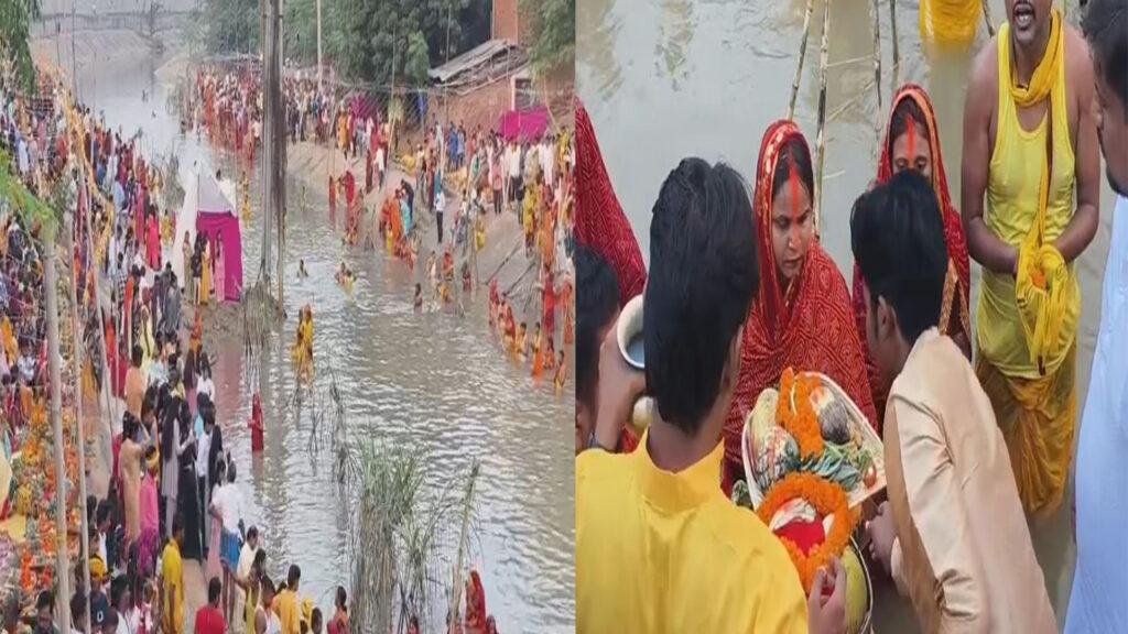 छठ गीतों से गूंज रहा बिहार, अर्घ्य देने के लिए जिले के हर घाटों पर छठव्रती की उमड़ी भीड़ | 22Scope News Ara Chhath 22Scope News