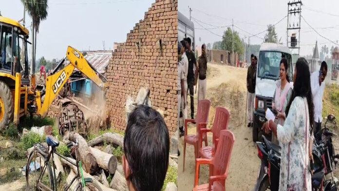 अमरपुर बाईपास निर्माण को लेकर सिउड़ी व खैमीचक मौजा से हटाया गया अतिक्रमण