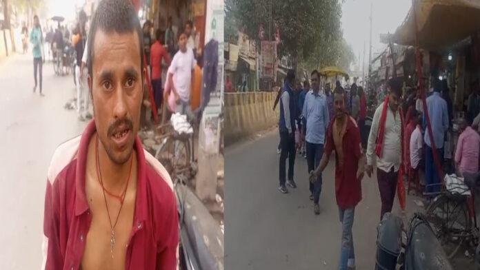 बक्सर में शराबबंदी कानून दिख रहा बेअसर, थाना के पास ही नशेड़ी घंटों किया ड्रामा