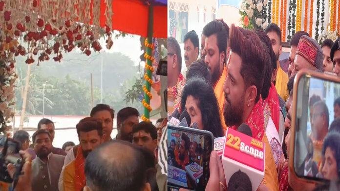 पापा की बनायी हुई पार्टी दफ्तर में आज शिफ्ट हुए चिराग, परिवार के साथ की गृह प्रवेश