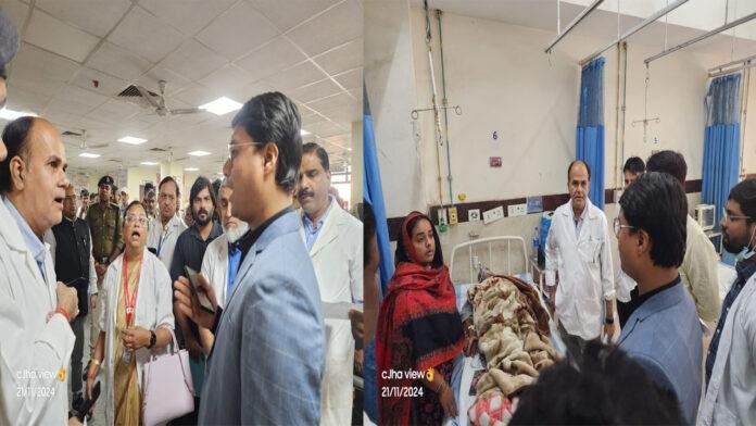 प्रभारी जिलाधिकारी ने GMCH अस्पताल का किया औचक निरीक्षण, मरीजों व एटेंडेंट से लिया फीडबैक