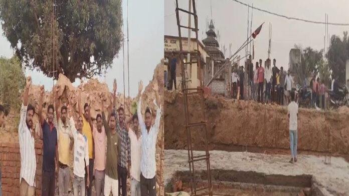 हाई स्कूल भवन निर्माण में अनियमितताएं, लोगों ने कहा- भ्रष्टाचार की बह रही है गंगा