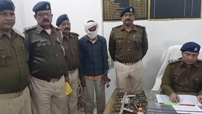 Jehanabad Police हथियार के साथ तस्कर गिरफ्तार, मादक पदार्थों का करता था तस्करी