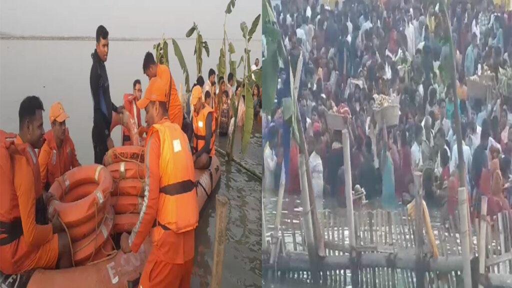 छठ गीतों से गूंज रहा बिहार, अर्घ्य देने के लिए जिले के हर घाटों पर छठव्रती की उमड़ी भीड़ | 22Scope News Patna City 22Scope News