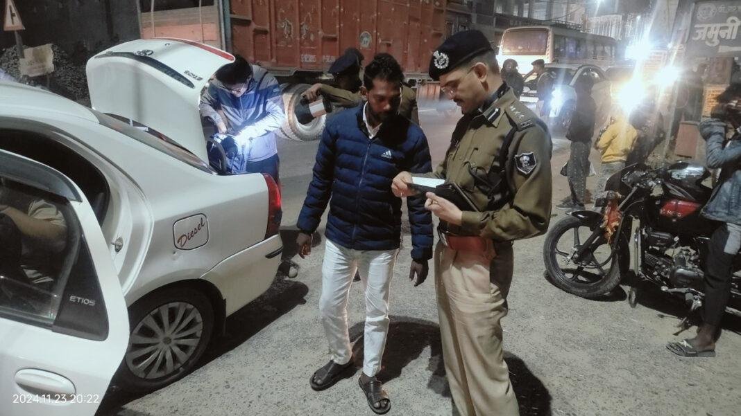Bihar में चलाए गए विशेष समकालीन रात्रि सघन वाहन चेकिंग अभियान