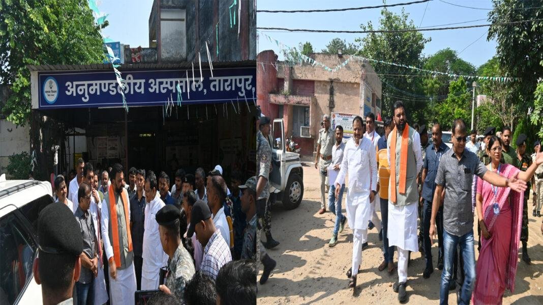 सम्राट ने तारापुर अनुमंडल अस्पताल का किया औचक निरीक्षण, सुविधाओं का लिया जायजा