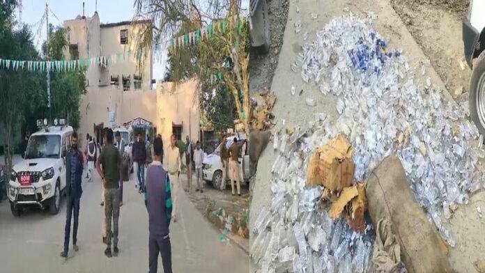 जनता दरबार के दौरान शराब विनष्टीकरण के सवाल पर भिड़े CO और थानाध्यक्ष