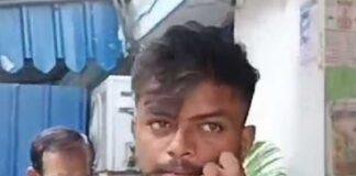 बुधवार को श्रीरामपुर कोर्ट में पेशी के लिए ले जाए जाने के दौरान आरोपी रंजन यादव की मुद्रा।