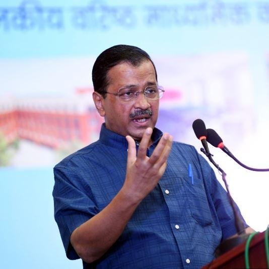 Aam Aadami Party के राष्ट्रीय संयोजक अरविंद केजरीवाल। 